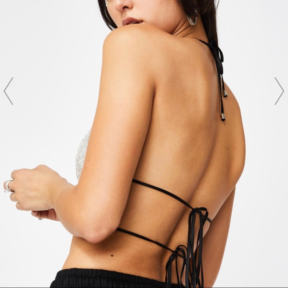 DollsKill Rhinestone Wrap Bra - Picture 2 of 4